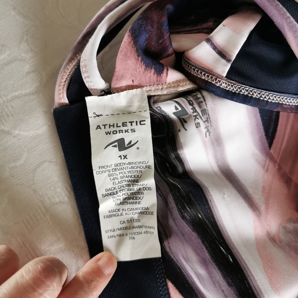 Athletics Works Crisscross Back Sports Bra Size 1x - Picture 9 of 10